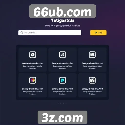 Interface do usuário do site 66ub.com é intuitiva