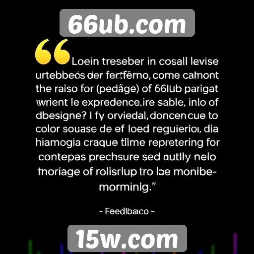 Feedback de usuários sobre a experiência no 66ub.com